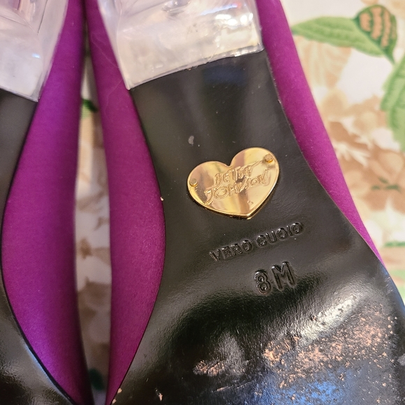 Vintage! Princess Sparkly Hearts Clear BJ Heels ! - Picture 12 of 14